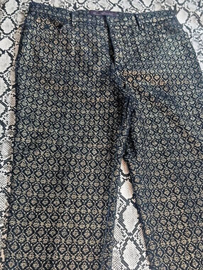 Kut from the Kloth Patterned Skinny Jeans Waist 10
